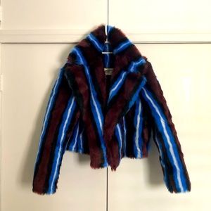 DVF Diane Von Furstenberg Fur Coat Large